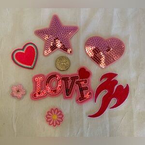Pink Sequin Patch Set